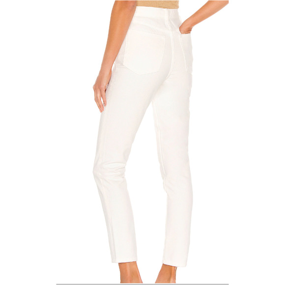 WeWoreWhat Jeans Danielle High Rise Straight White Womens Sz 24 NEW NWT N82 - Picture 2 of 2